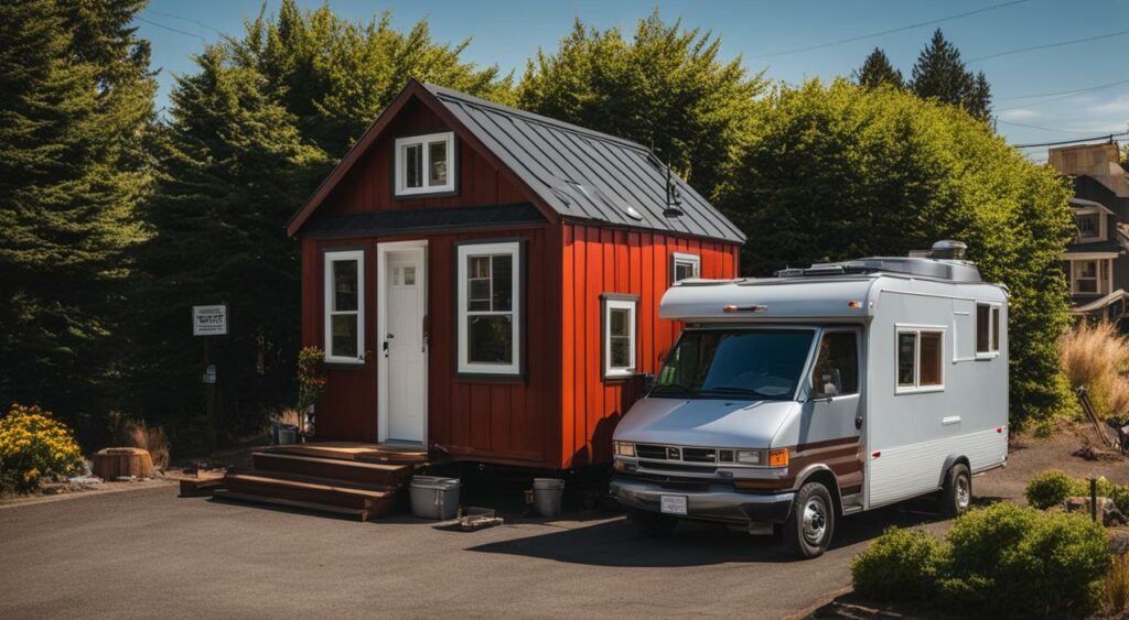 Recreational vehicles regulations on tiny houses in Oregon