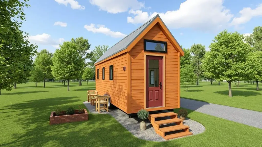 2 Bedroom Tiny Home Floor Plan